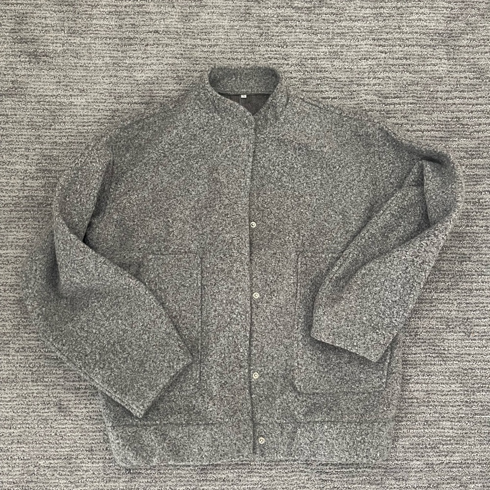 gray bomber jacket